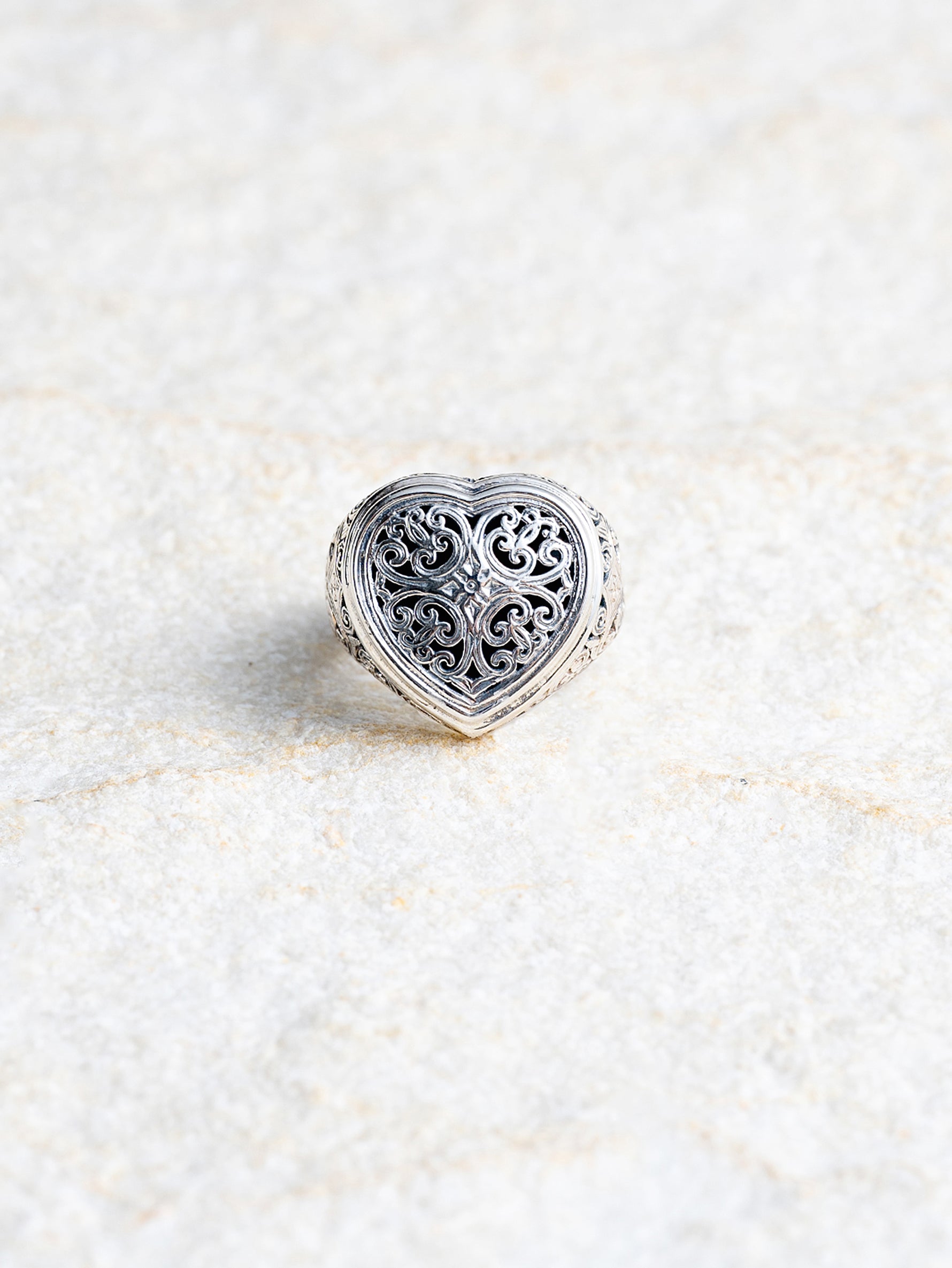 アクセサリー Gerochristo silver925 Ring GEROCHRISTO | Mediterranean Heart Silver Ring 925 20100