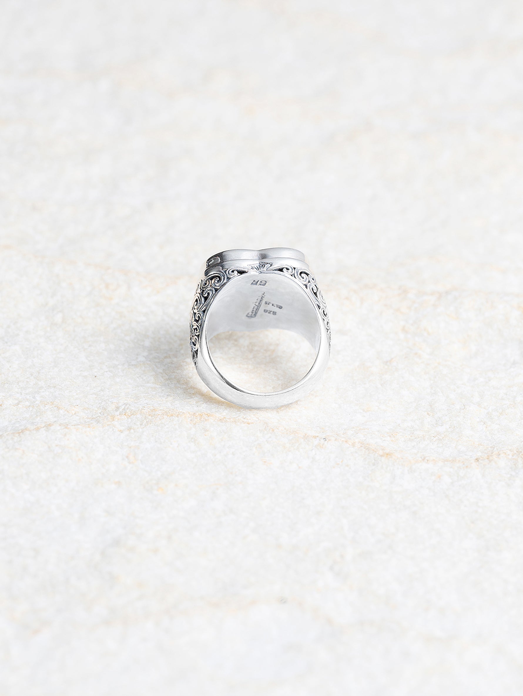GEROCHRISTO | Mediterranean Heart Silver Ring 925 20100