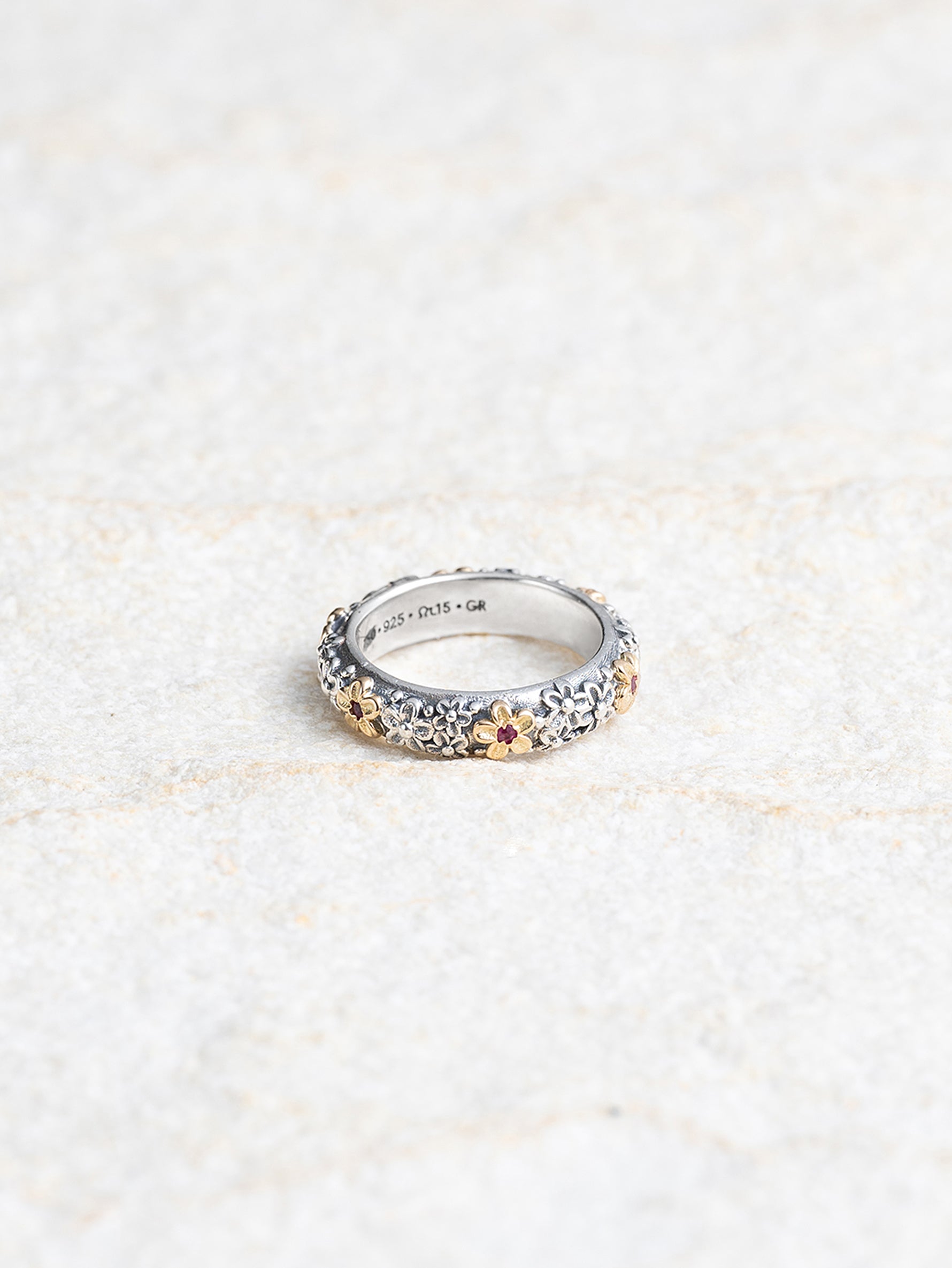GEROCHRISTO | Anthemis With Ruby Stone Ring