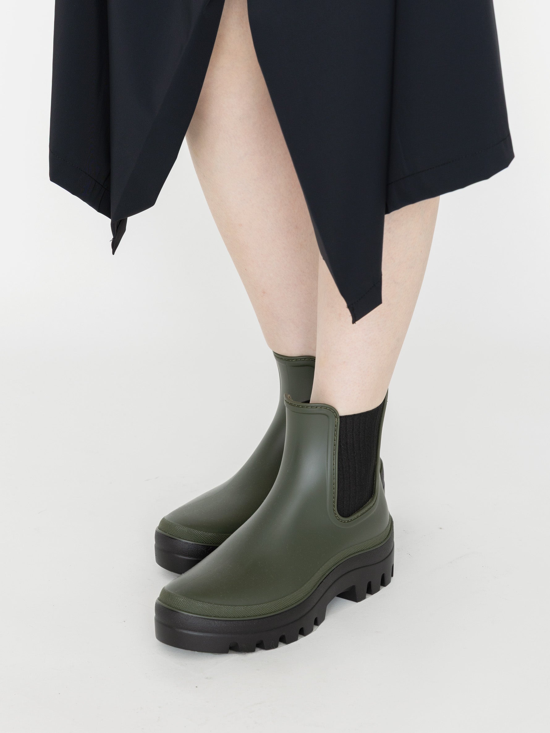 igor | サイドゴアレインブーツ SOULBLACK (KHAKI)