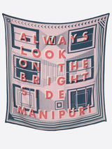 manipuri | <ウールシルクストールヘリンボーン織120>ポスター