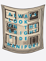 manipuri | <ウールシルクストールヘリンボーン織120>ポスター