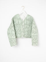 manipuri | <キルティングショートジャケット>リバーシブル タパ