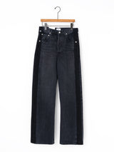 CITIZENS of HUMANITY | Side-Line Denim Pants AYLA BAGGY WITH TUXED STRIPE IN BLACK SALT