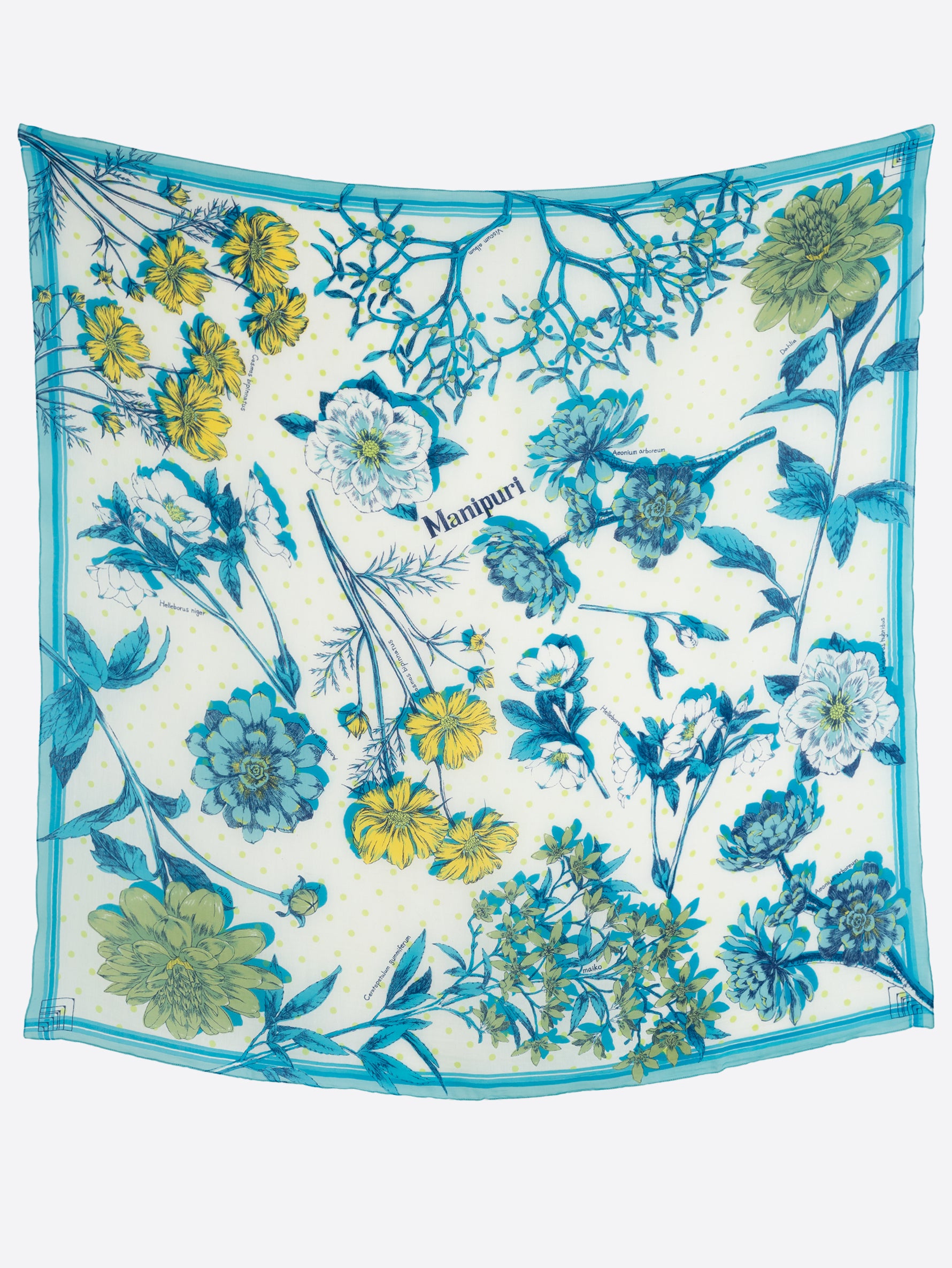 manipuri | <コットンシルクストール120>コラージュオータムガーデン 0151333013