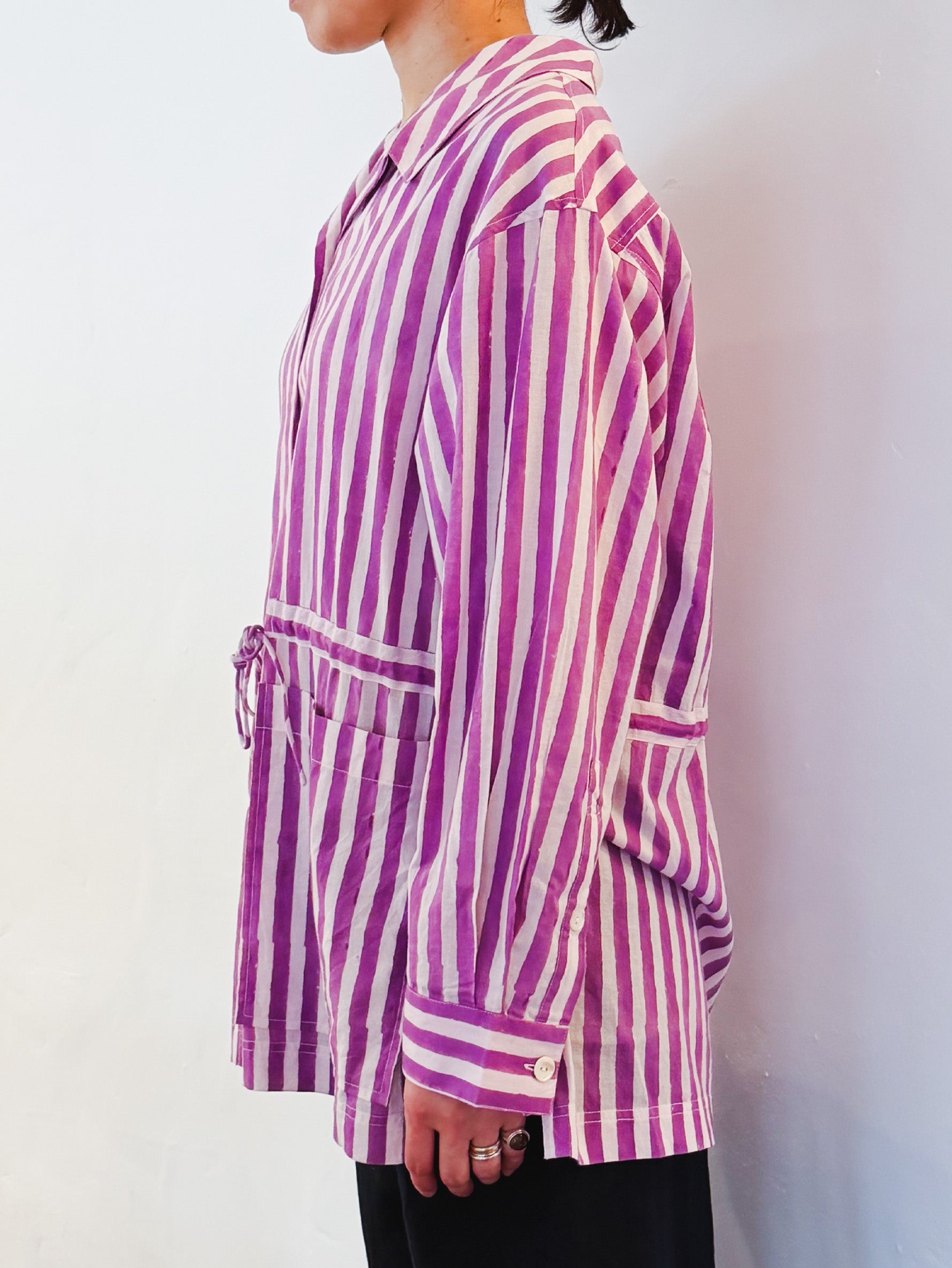 H.A.O | Block Print L/S SHIRT S24TP001