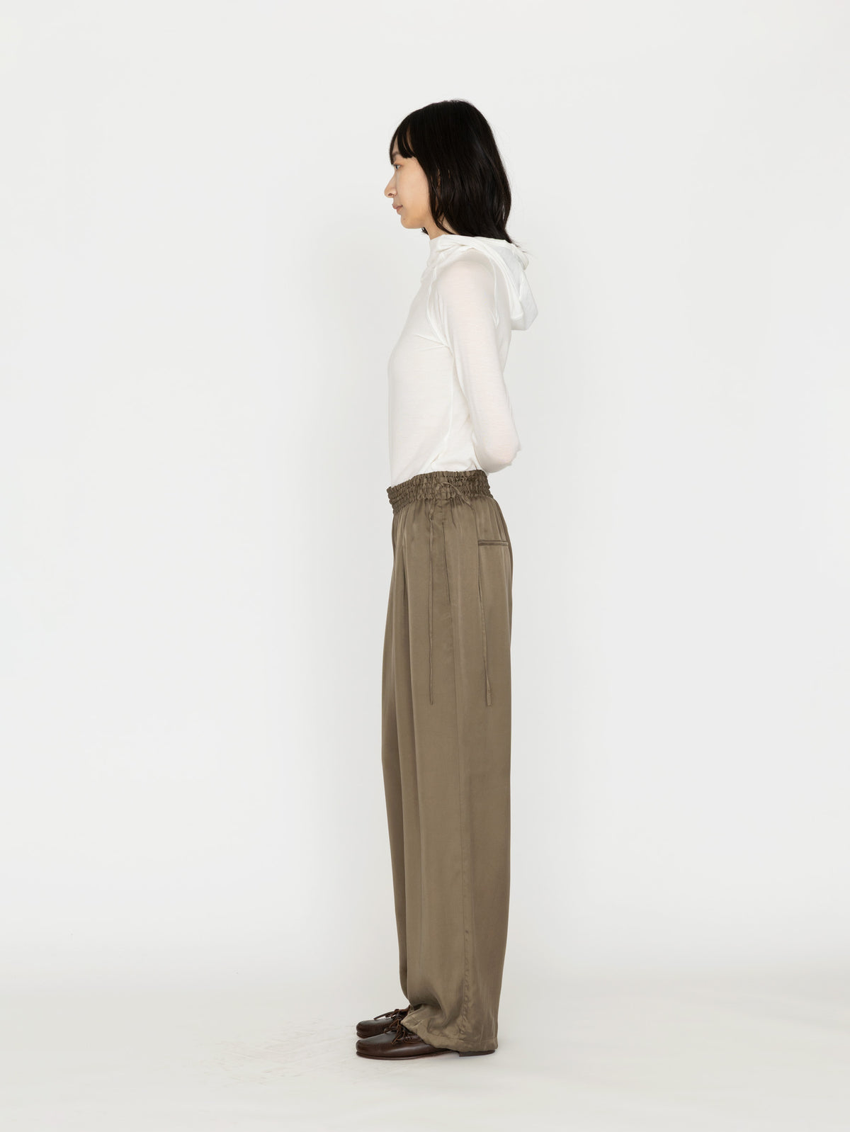 TICCA |キュプラフィブリルパンツTSP TBFA-154 / khaki , charcoal grey(別注商品)