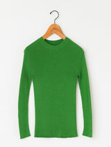 BATONER | リブニットクルーネックトップ