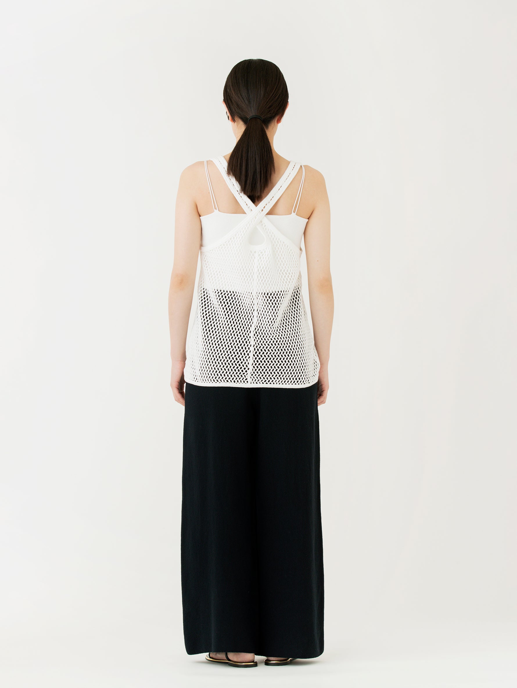 TanC TOKYO | メッシュレイヤーバッククロストップ