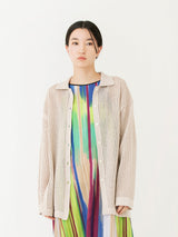 BATONER | SUMMER KNIT POLO COLLAR CARDIGAN BN-23SL-023