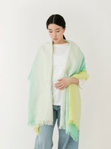 ASAUCE MELER | メランジディップダイストライプリネンストール