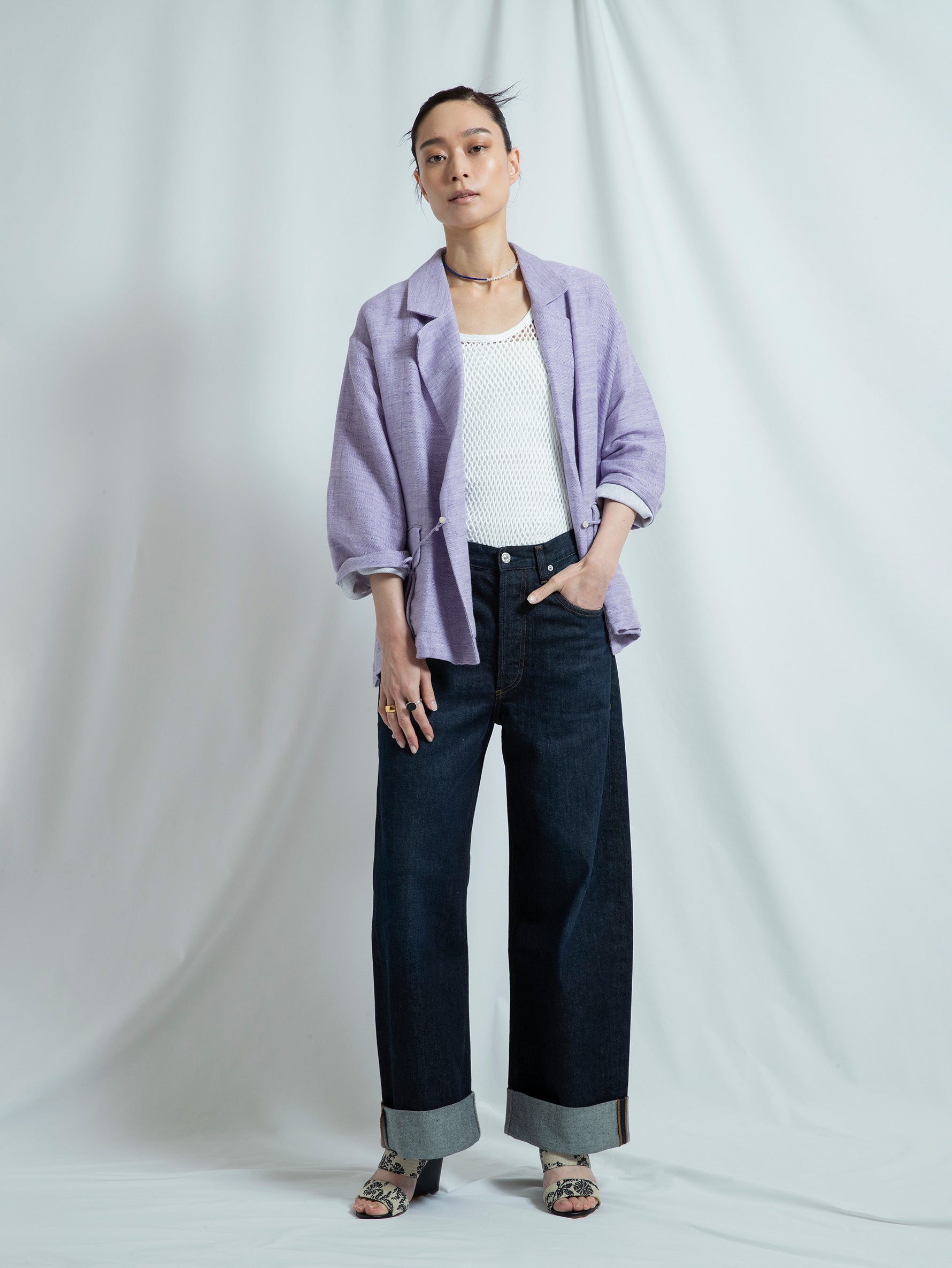 TanC TOKYO | メッシュレイヤーバッククロストップ