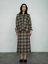 BLUEBIRD BOULEVARD ブルーバードブルーバード リサイクルビシュウウールタイトスカート