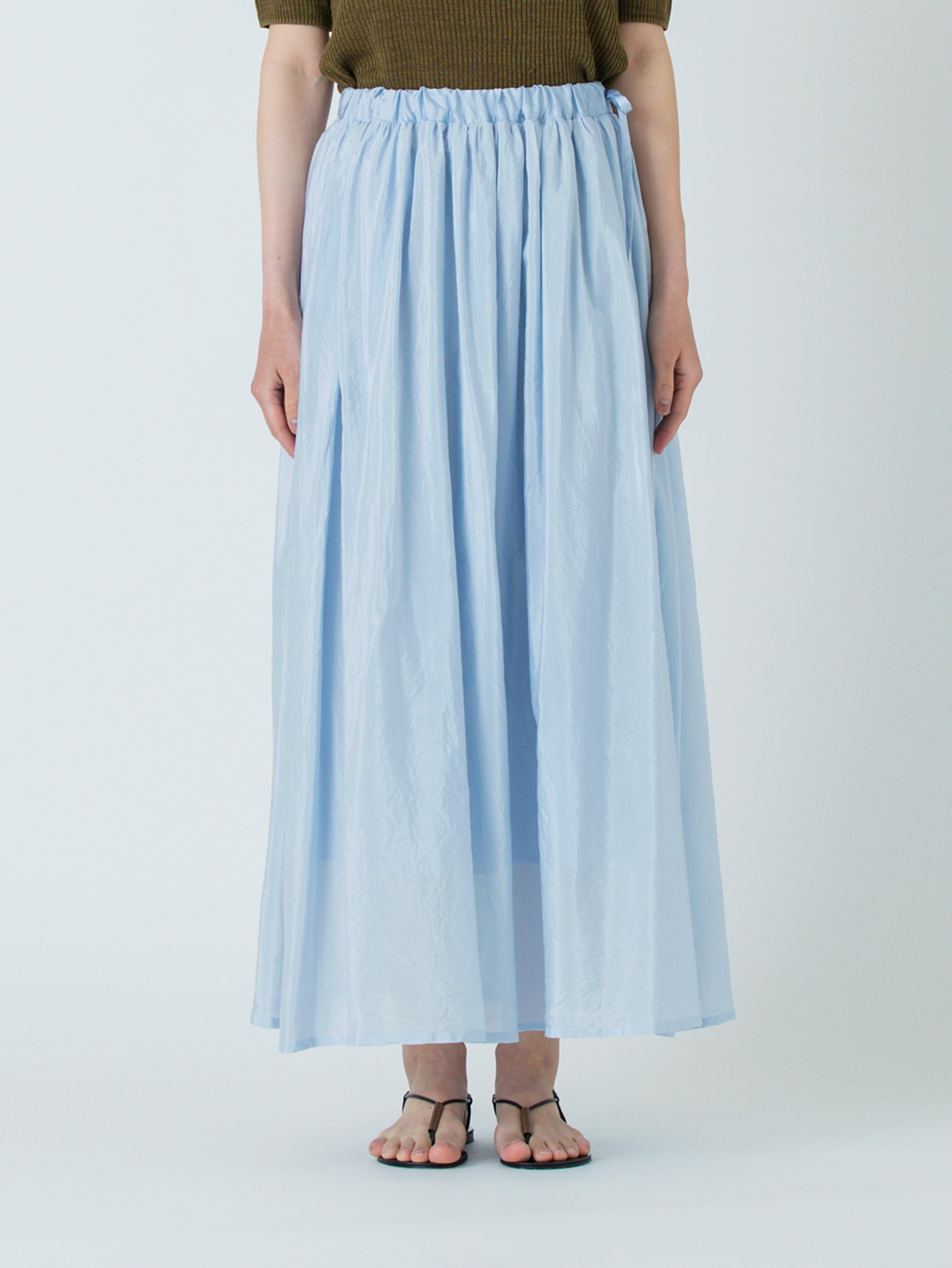 enrica | コットンシルクギャザースカート