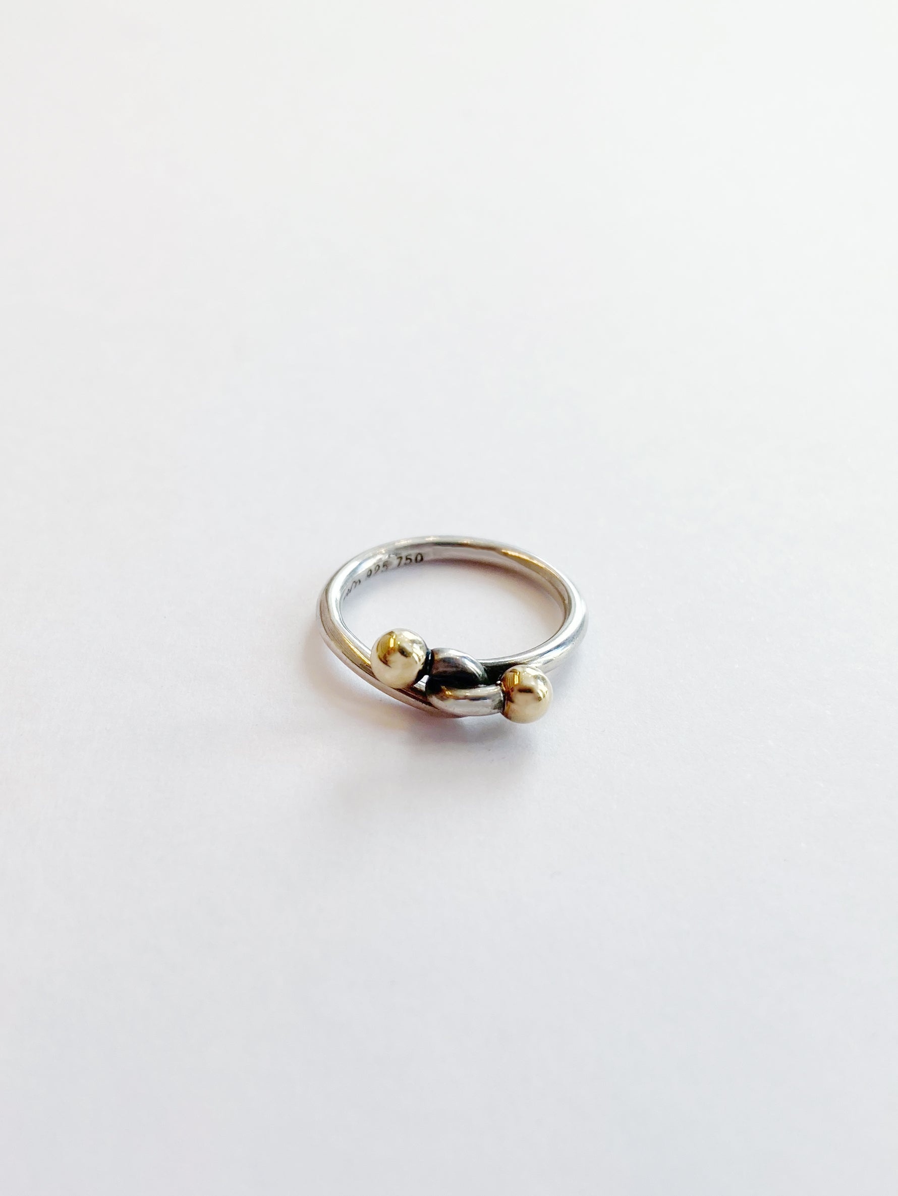 VINTAGE TIFFANY&CO.|シルバーリング ツイストノット 925/750 #10号