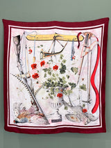 VINTAGE HERMES|スカーフ FLEURS & GIBIERS Henri de Linares カレ90