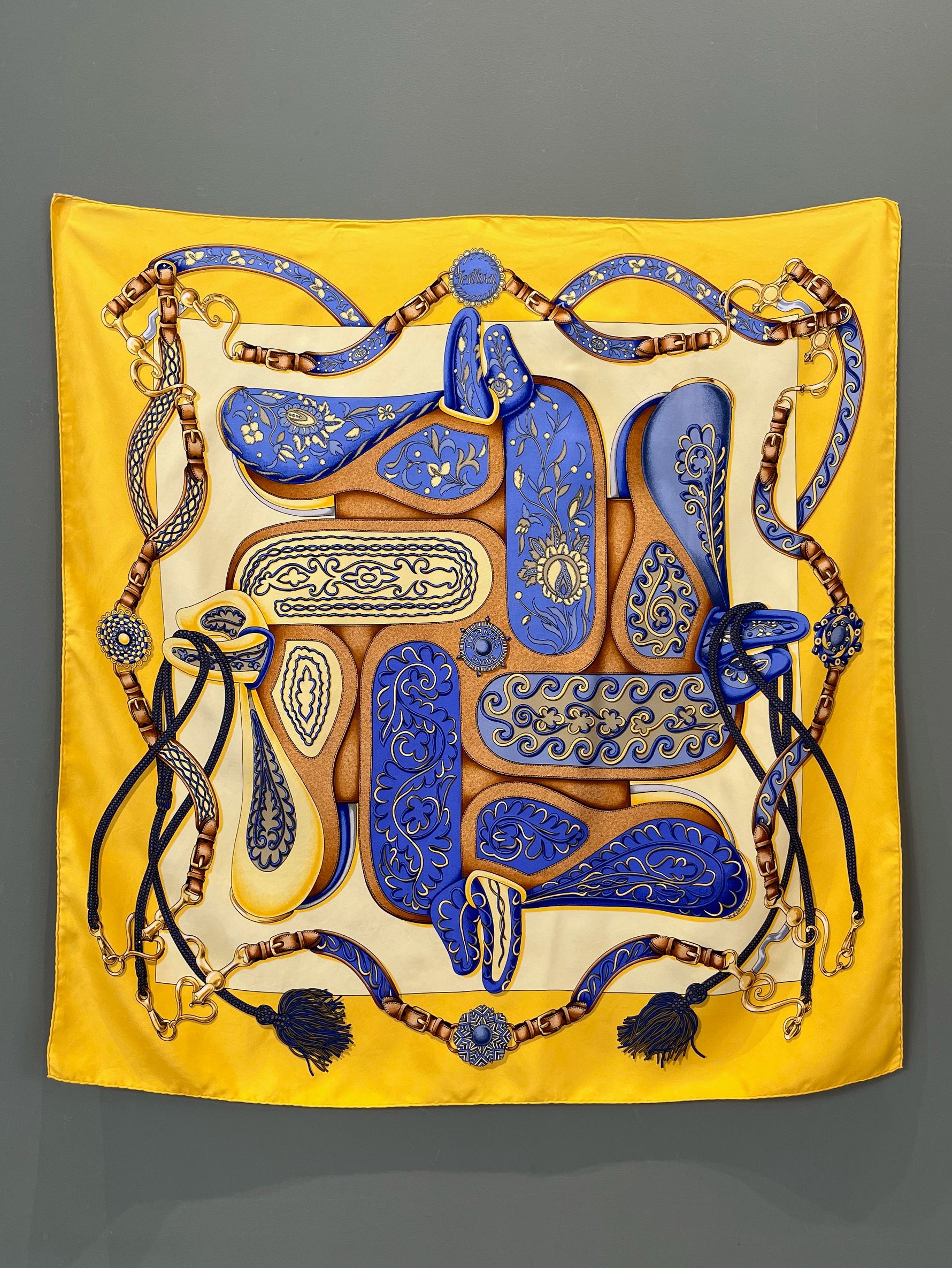 HERMES エルメス CARRE 90 カレ 90 Festival フェスティバル