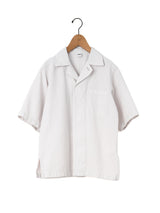 BOWTE | COTTON LINEN BOILE PIECE DYED OPEN COLLAR SHIRTS 261-01-0005