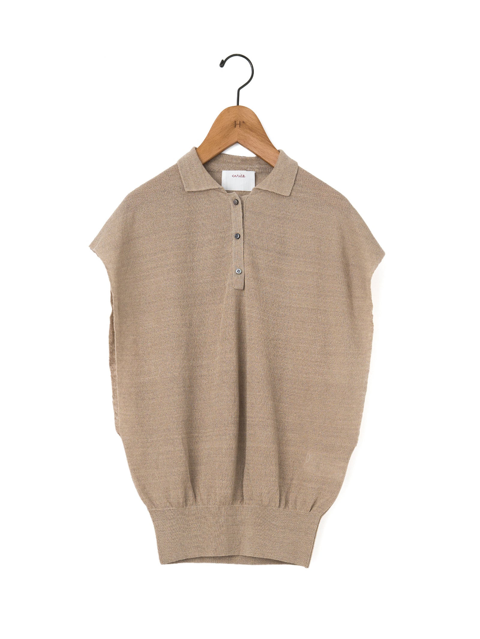 enrica | 襟付きスリーブレストップス KNIT 267 – H+HELIOTROPE