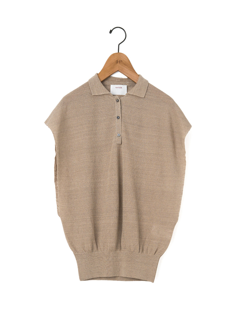 enrica | 襟付きスリーブレストップス KNIT 267 – H+HELIOTROPE