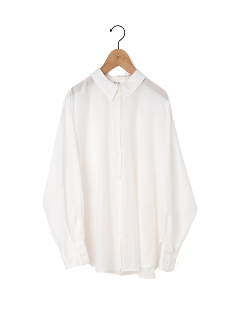 enrica | 福井染め コットンシルクシャツ BLOUSE 141-23 – H+HELIOTROPE