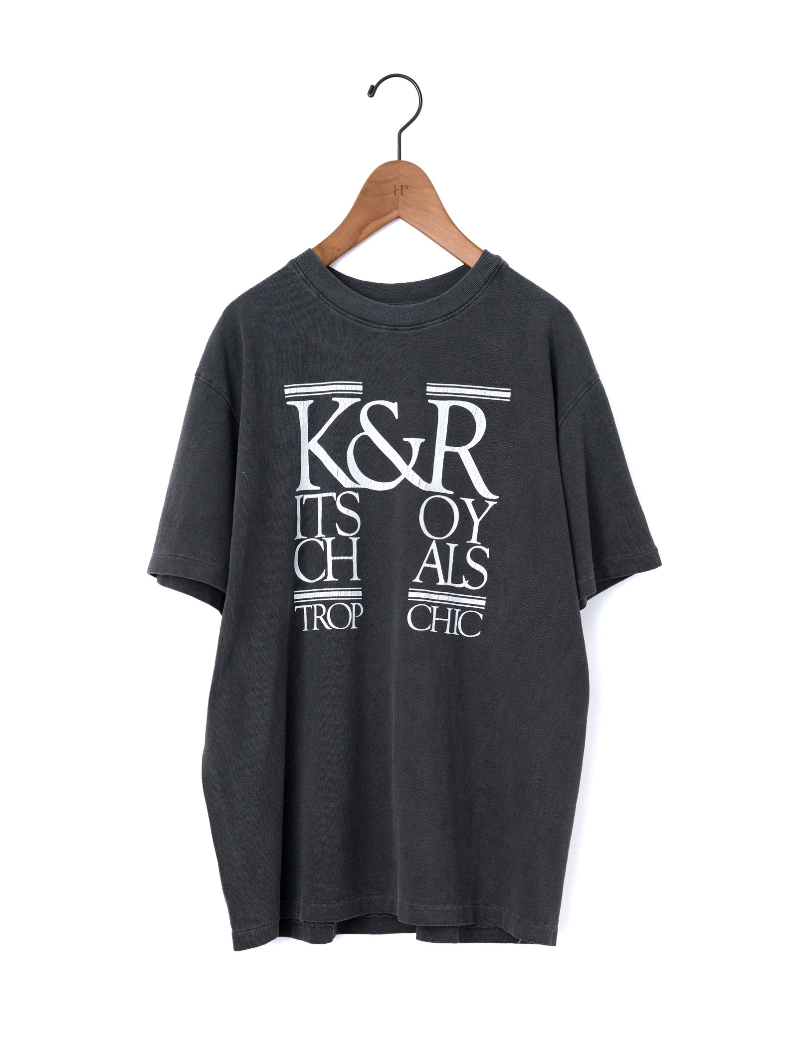 KURO | 17/-ROUND SHAPE DYED TEE 