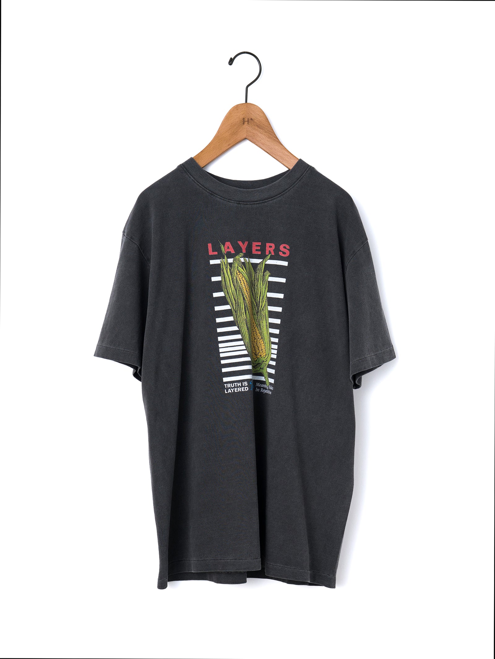 KURO | 17/-ROUND SHAPE DYED TEE 