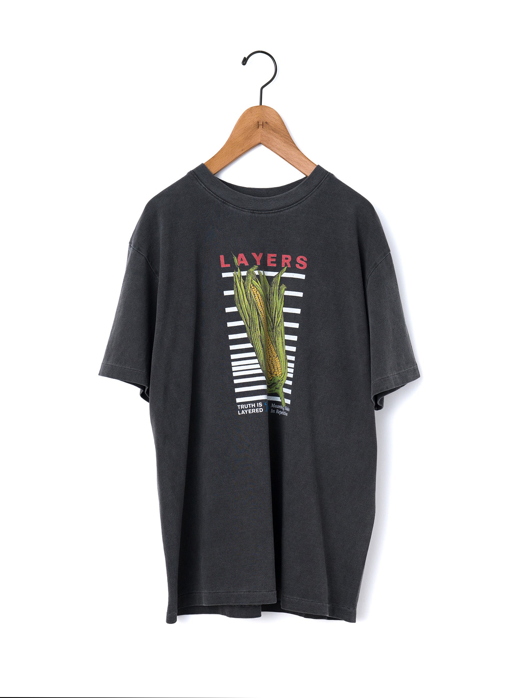 KURO | 17/-ROUND SHAPE DYED TEE "LAYERS" 964275