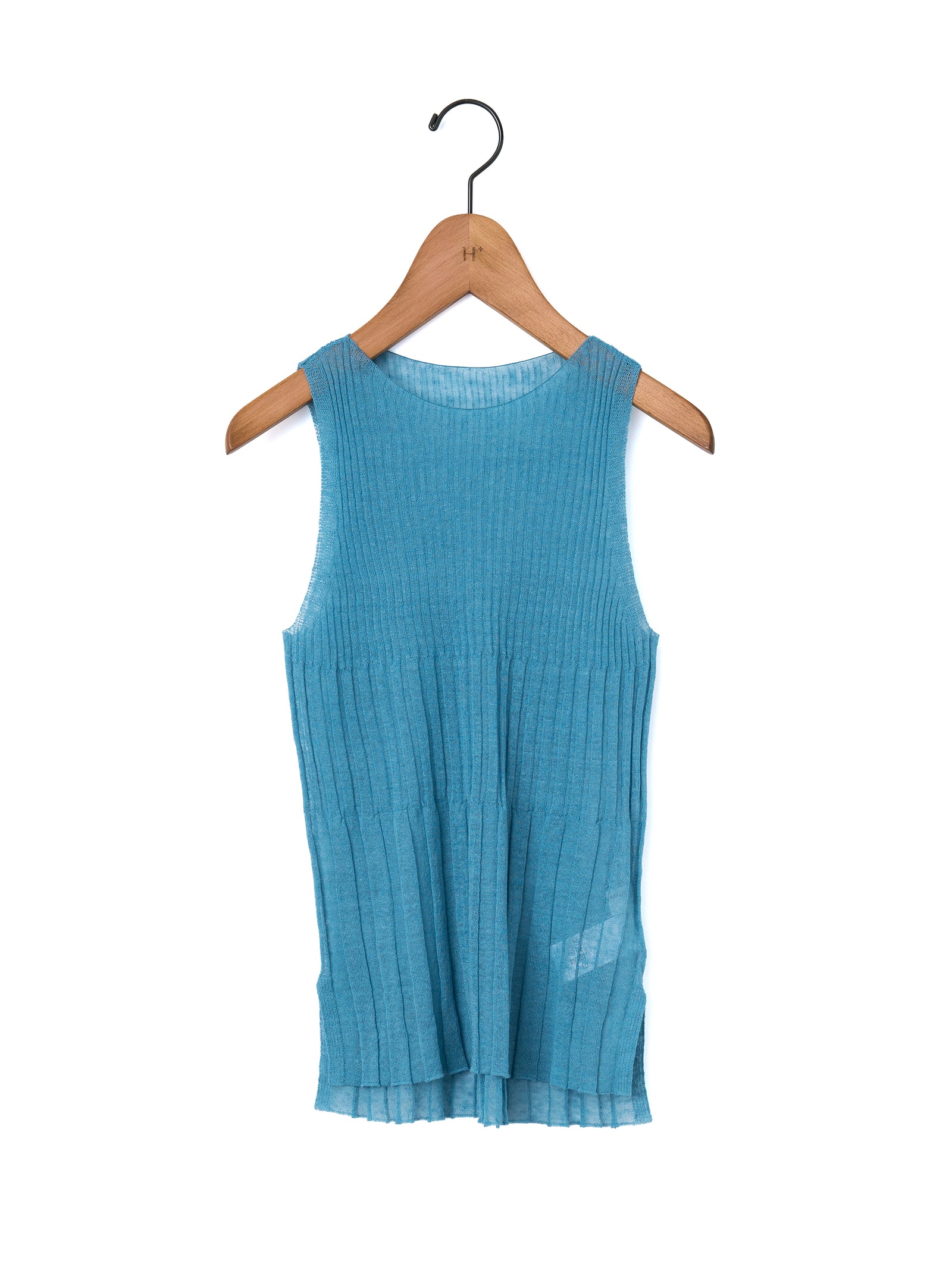enrica | リネンリブノースリーブニットKNIT 232 – H+HELIOTROPE