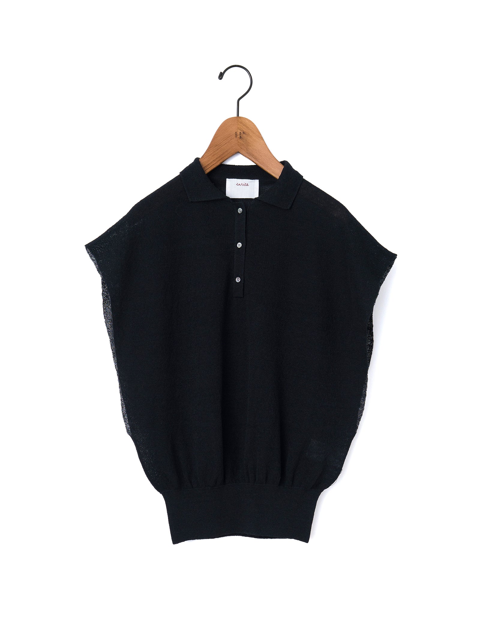 enrica/エンリカ ROW WOOL PO enrica - ROW WOOLパーカーライクニット / ローゲージニット / グレー