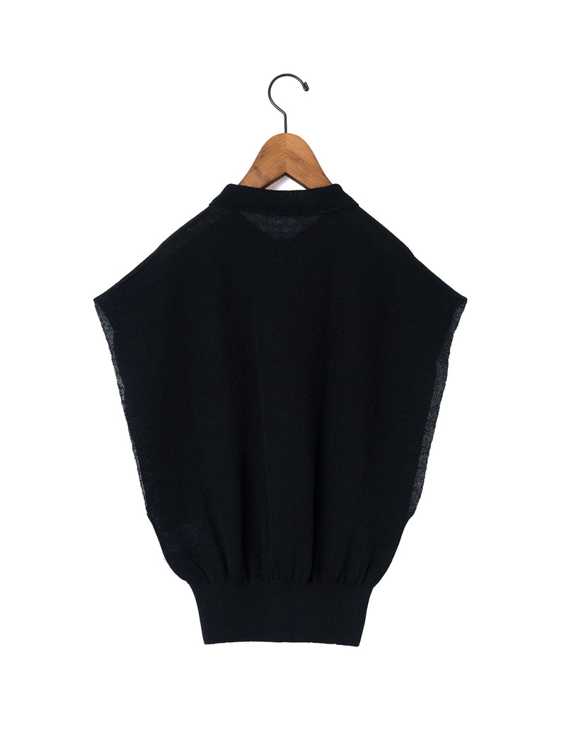 enrica | 襟付きスリーブレストップス KNIT 267 – H+HELIOTROPE