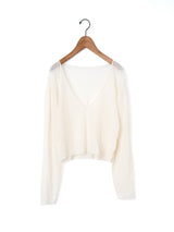 enrica | 細番手ウール VネックプルオーバーKNIT 269