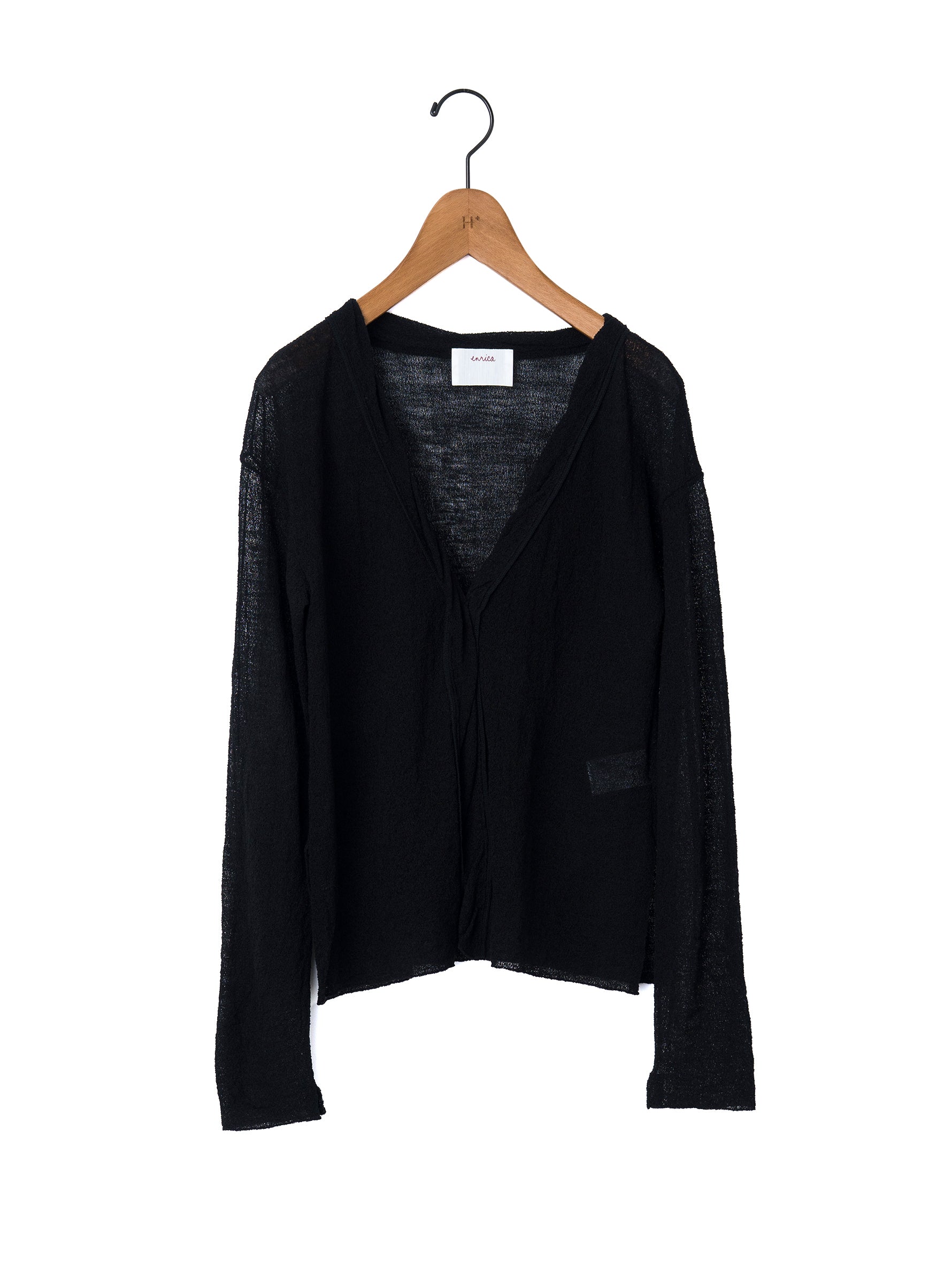 enrica | 細番手ウール Vネックカーディガン KNIT 268