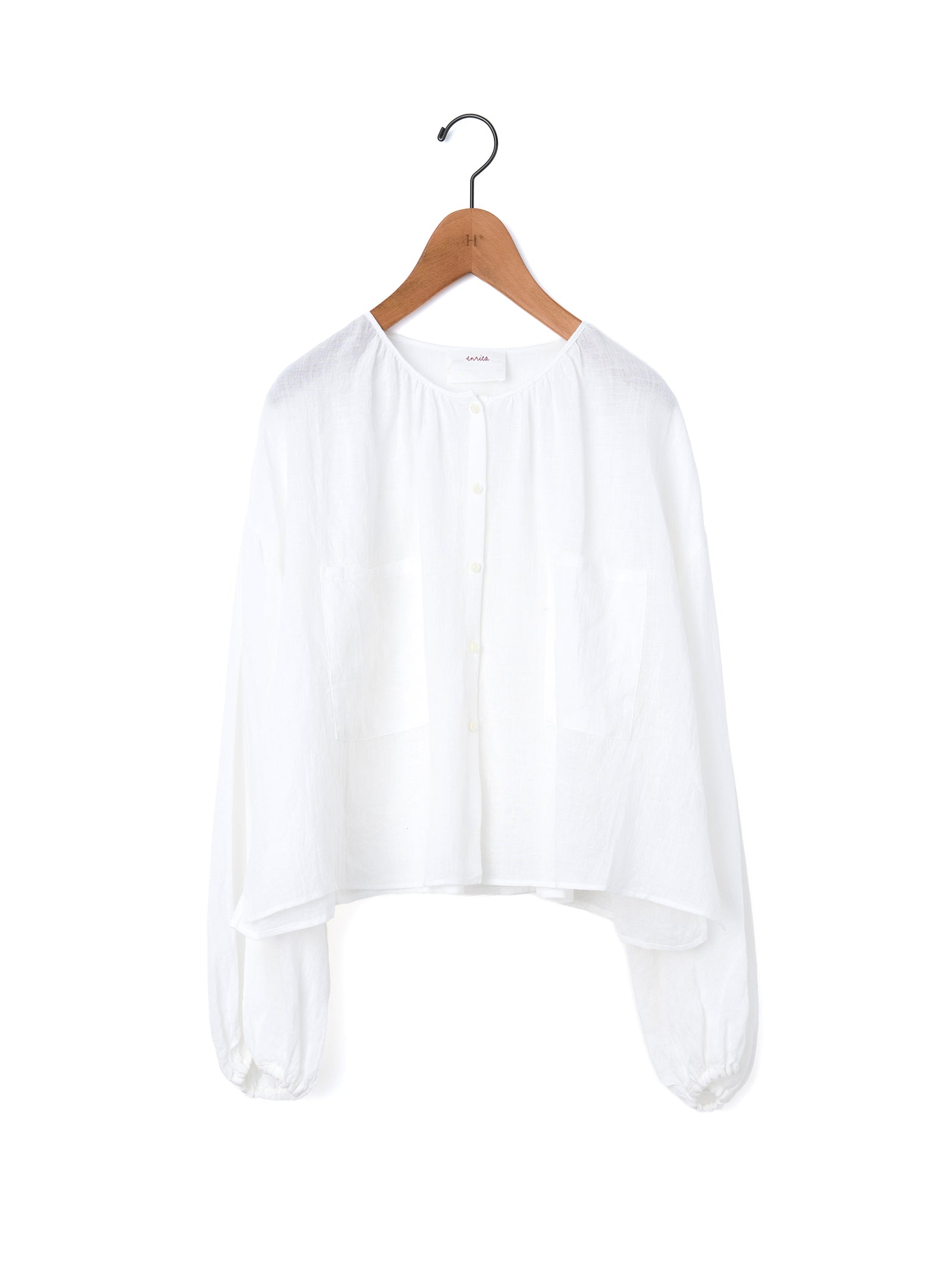 enrica | リネンボイルブラウス BLOUSE 155 – H+HELIOTROPE