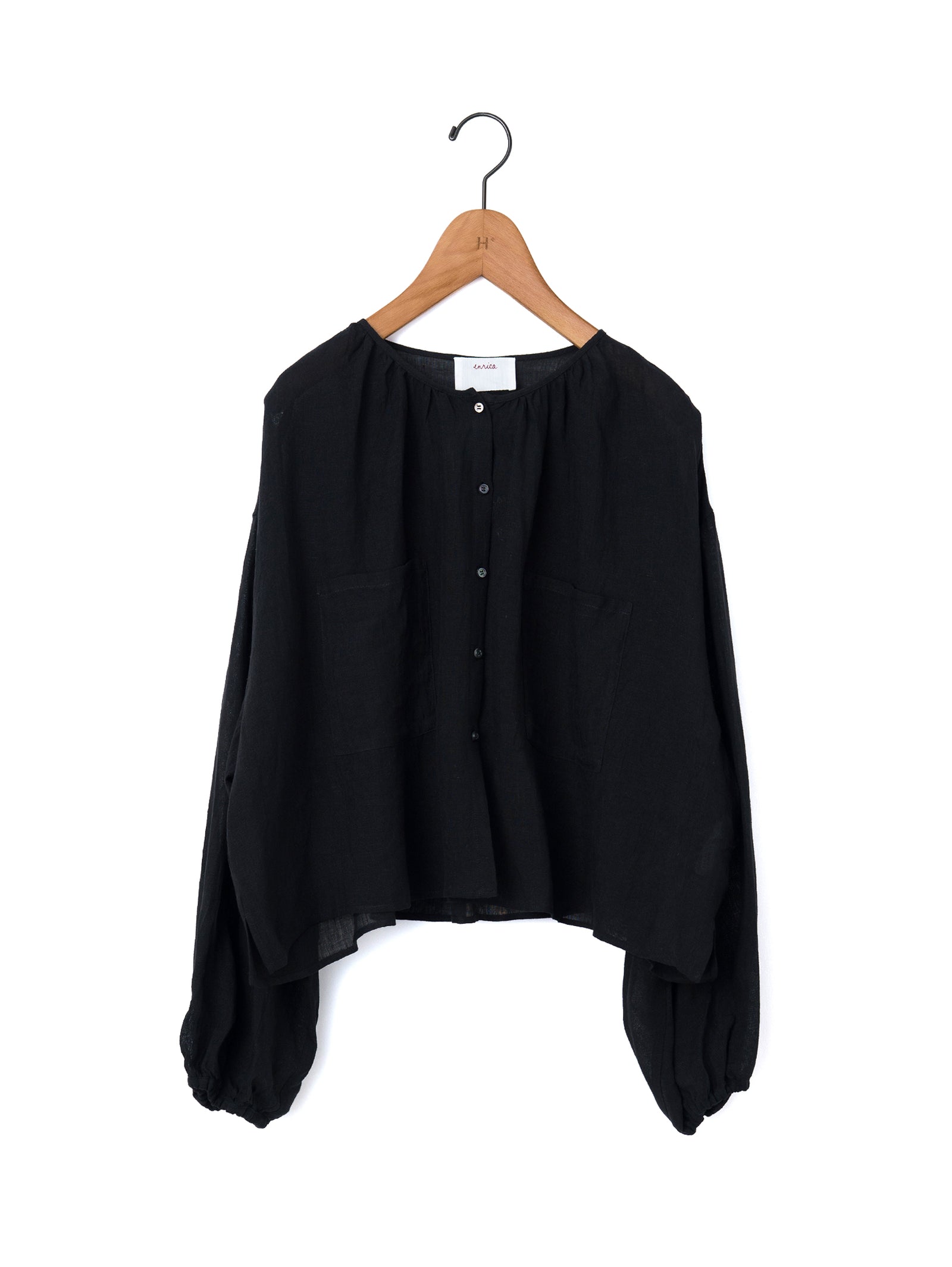 enrica | リネンボイルブラウス BLOUSE 155 – H+HELIOTROPE
