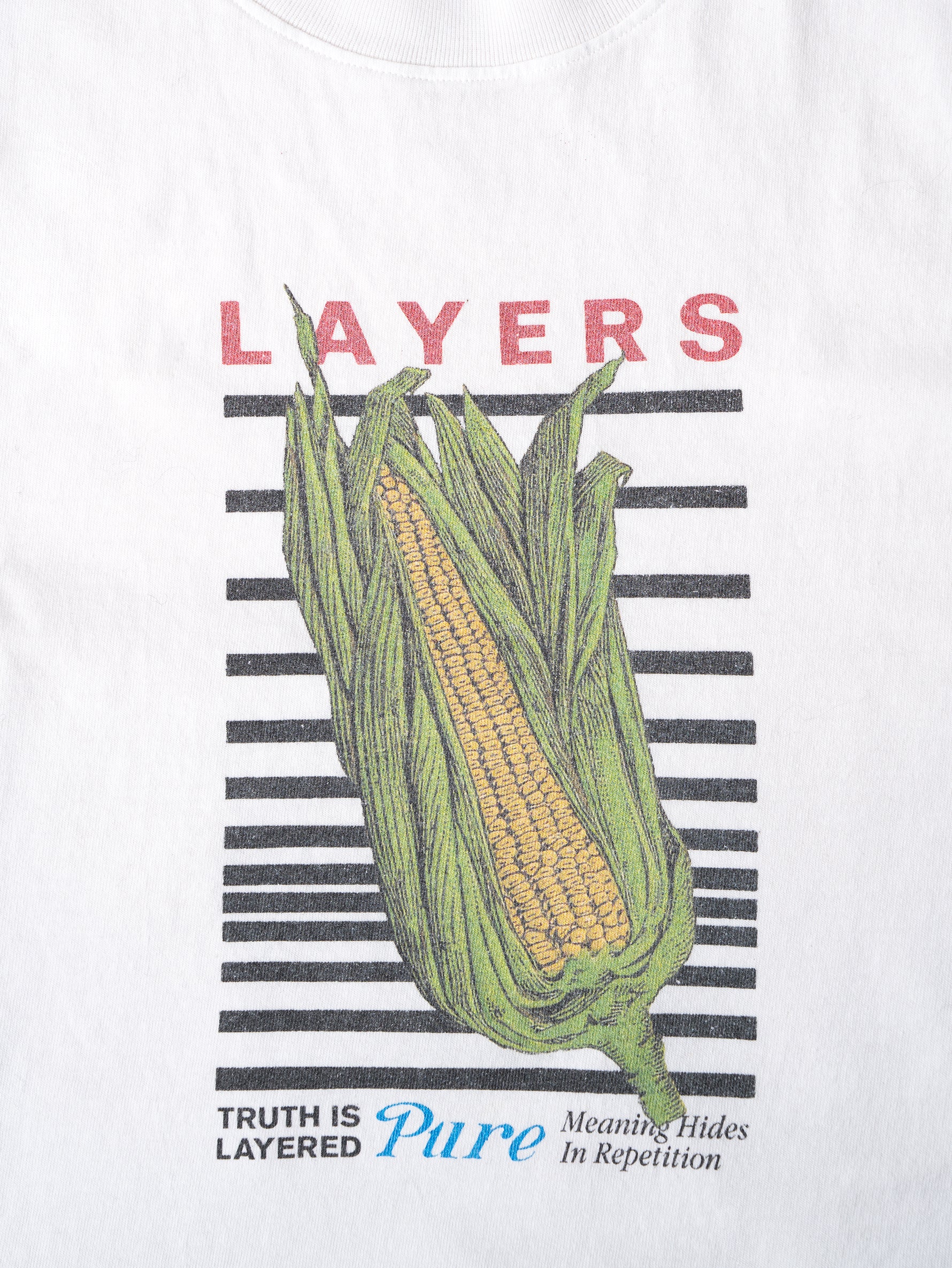 KURO | 17/-ROUND SHAPE DYED TEE "LAYERS" 964275