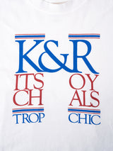 KURO | 17/-ROUND SHAPE DYED TEE "K&R-Kitsch&Royals" 964274