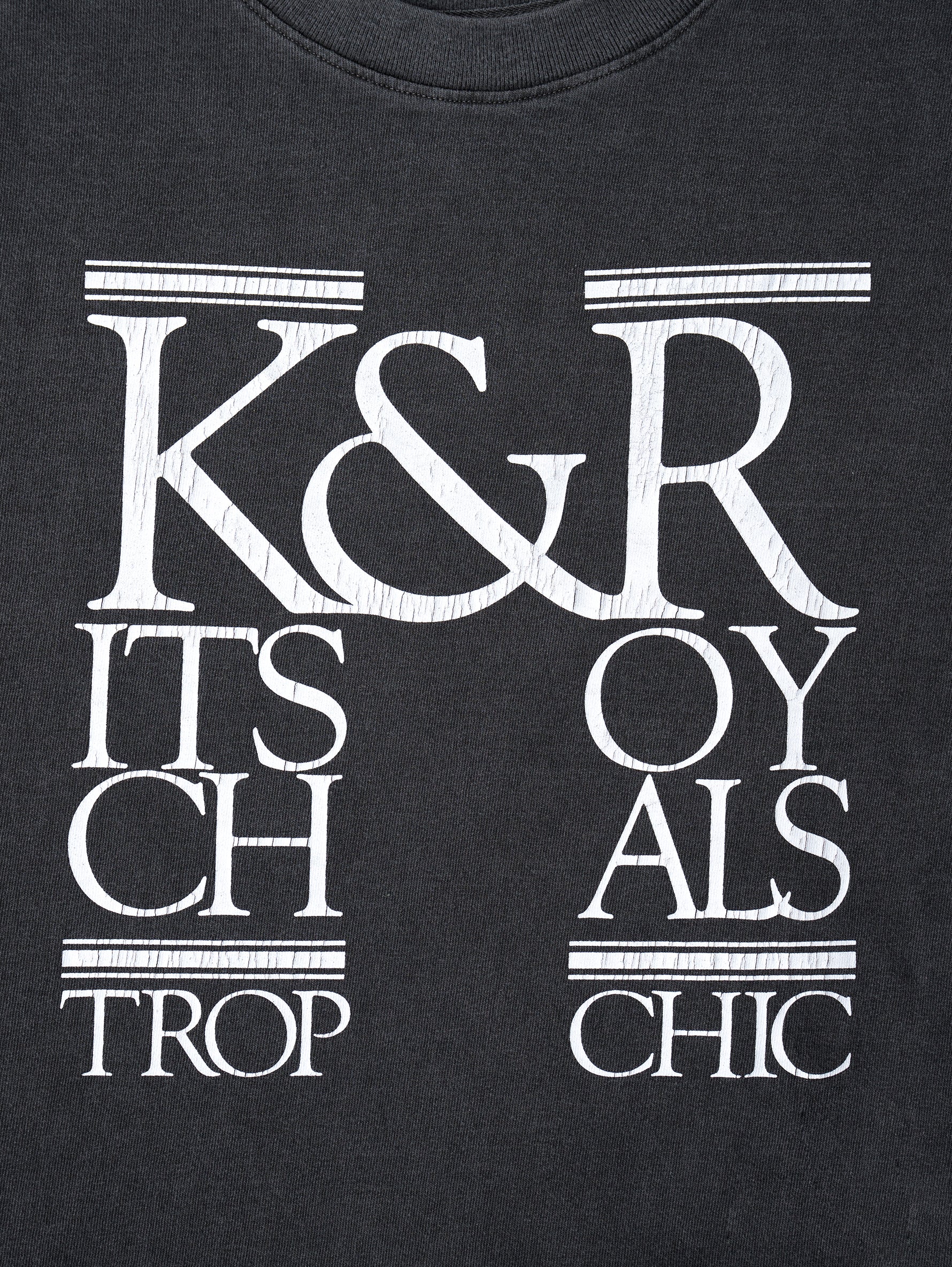 KURO | 17/-ROUND SHAPE DYED TEE "K&R-Kitsch&Royals" 964274