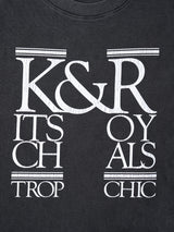 KURO | 17/-ROUND SHAPE DYED TEE "K&R-Kitsch&Royals" 964274