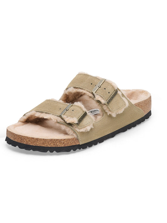 BIRKENSTOCK | アリゾナシアリングスエードファーサンダル Arizona Shearling LEVE Taupe LAF 1028293