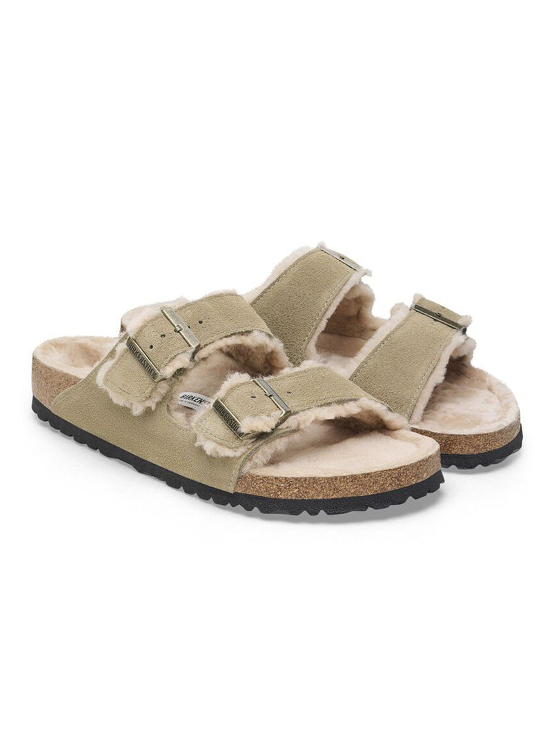 BIRKENSTOCK | アリゾナシアリングスエードファーサンダル Arizona Shearling LEVE Taupe LAF 1028293