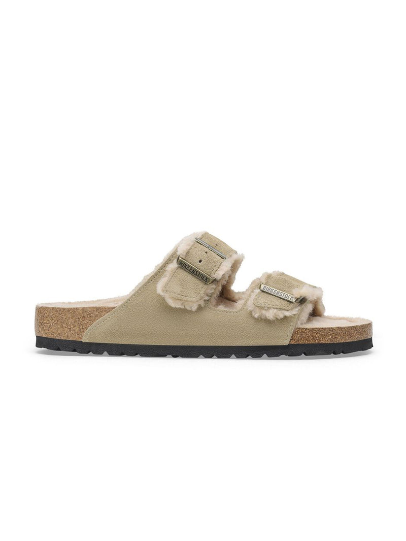 BIRKENSTOCK | アリゾナシアリングスエードファーサンダル Arizona Shearling LEVE Taupe LAF 1028293