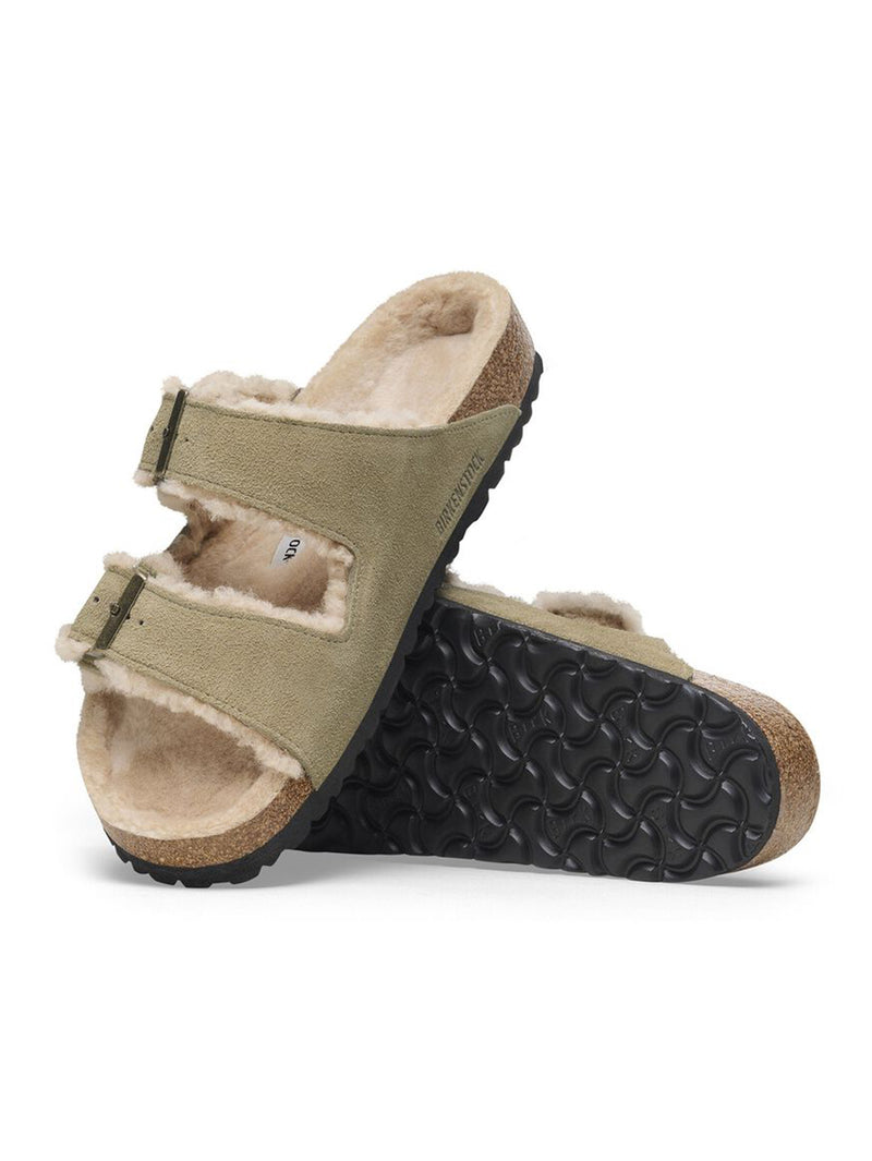 BIRKENSTOCK | アリゾナシアリングスエードファーサンダル Arizona Shearling LEVE Taupe LAF 10 –  H+HELIOTROPE