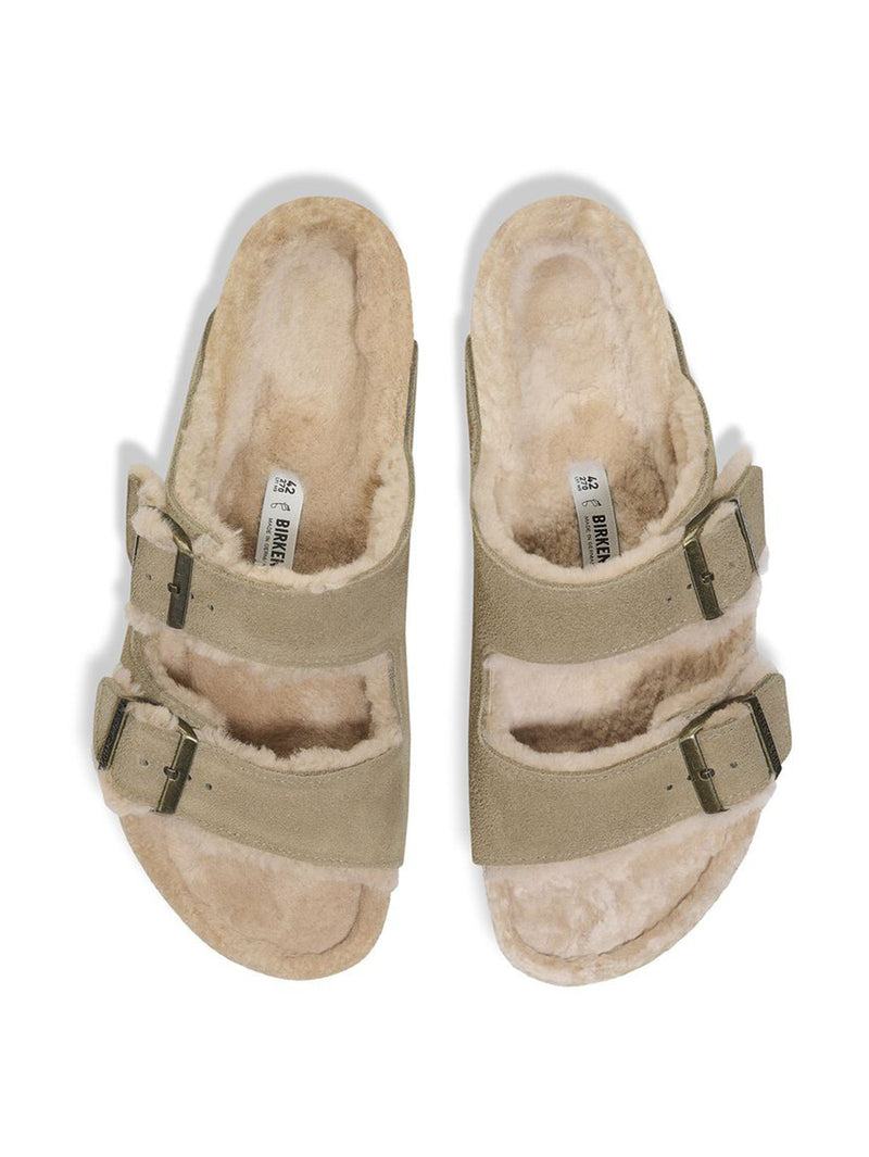 BIRKENSTOCK | アリゾナシアリングスエードファーサンダル Arizona Shearling LEVE Taupe LAF 1028293