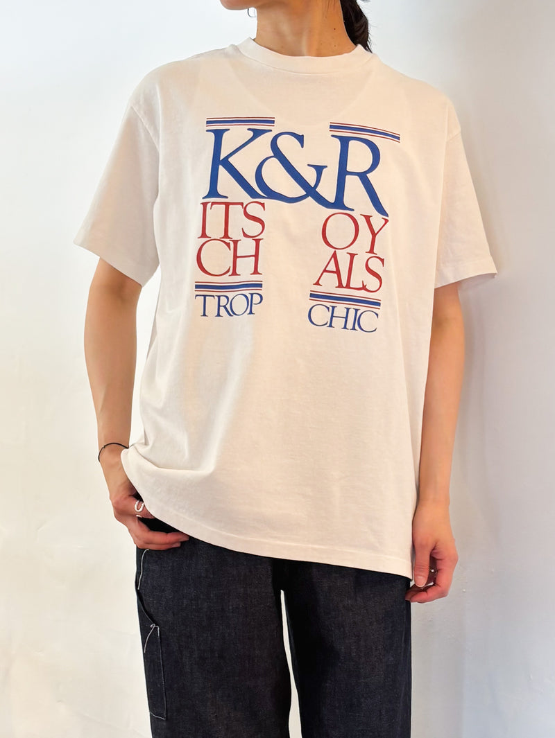 KURO | 17/-ROUND SHAPE DYED TEE 