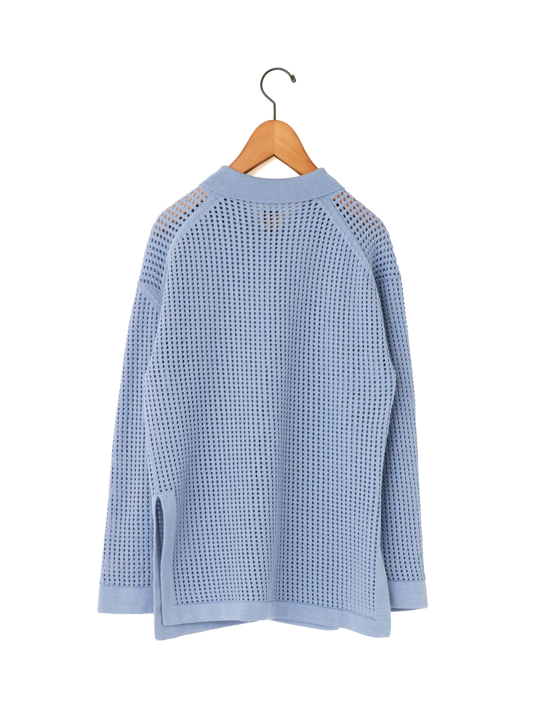 BATONER  | SUMMER KNIT POLO COLLAR CARDIGAN BN-23SL-023