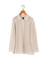 BATONER  | SUMMER KNIT POLO COLLAR CARDIGAN BN-23SL-023