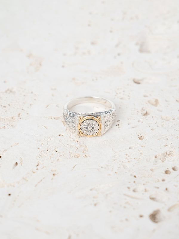 GEROCHRISTO | Ring in 18K Gold and sterling silver 20520 – H