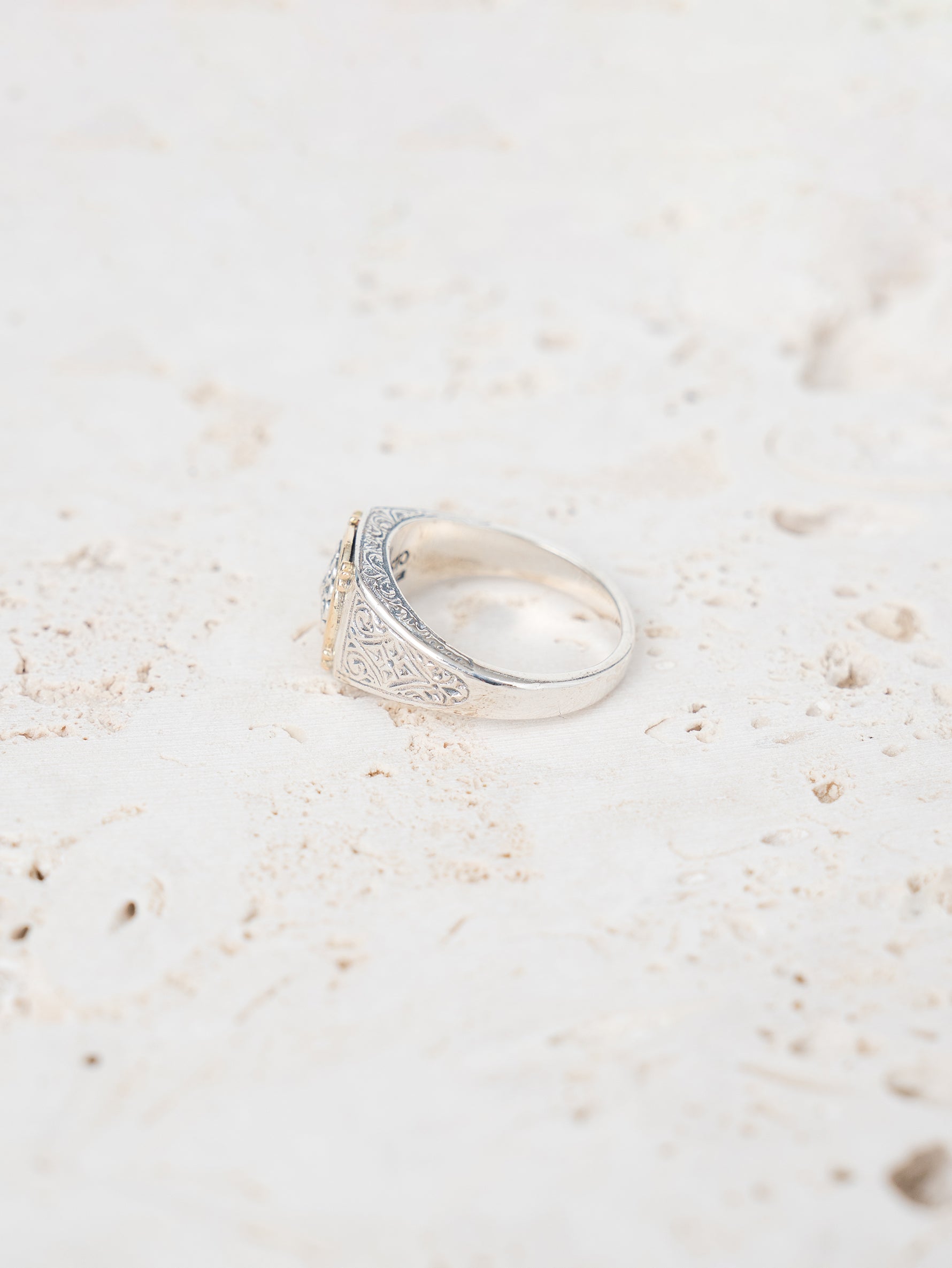 GEROCHRISTO | Ring in 18K Gold and sterling silver 20520