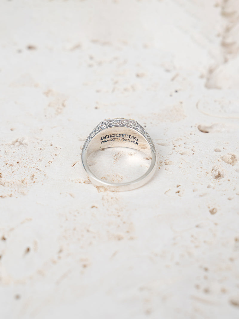 GEROCHRISTO | Ring in 18K Gold and sterling silver 20520